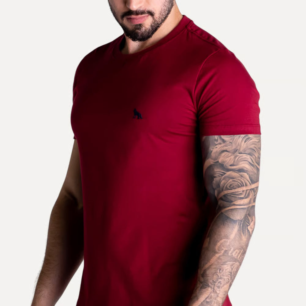 Camiseta Acostamento Básica Vermelha