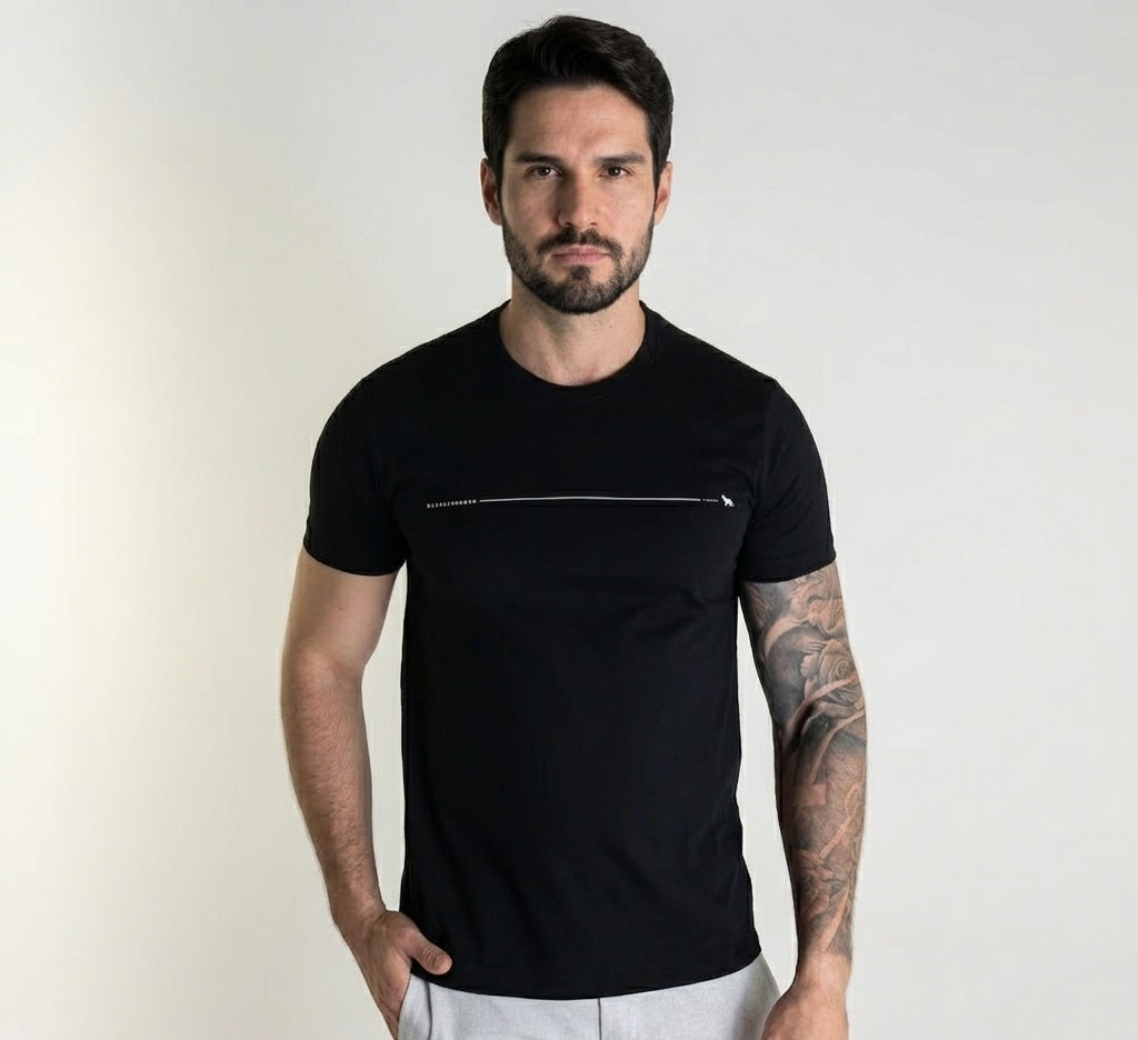 Camiseta Acostamento Wolf 093 Preta