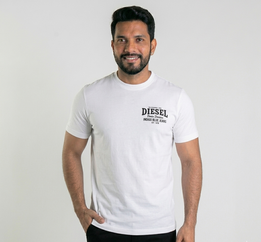 Camiseta Diesel Maglietta Básica Branca