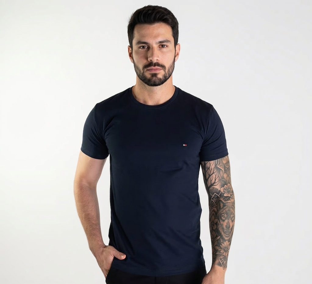Camiseta Tommy Hilfiger Bàsica Azul Petróleo