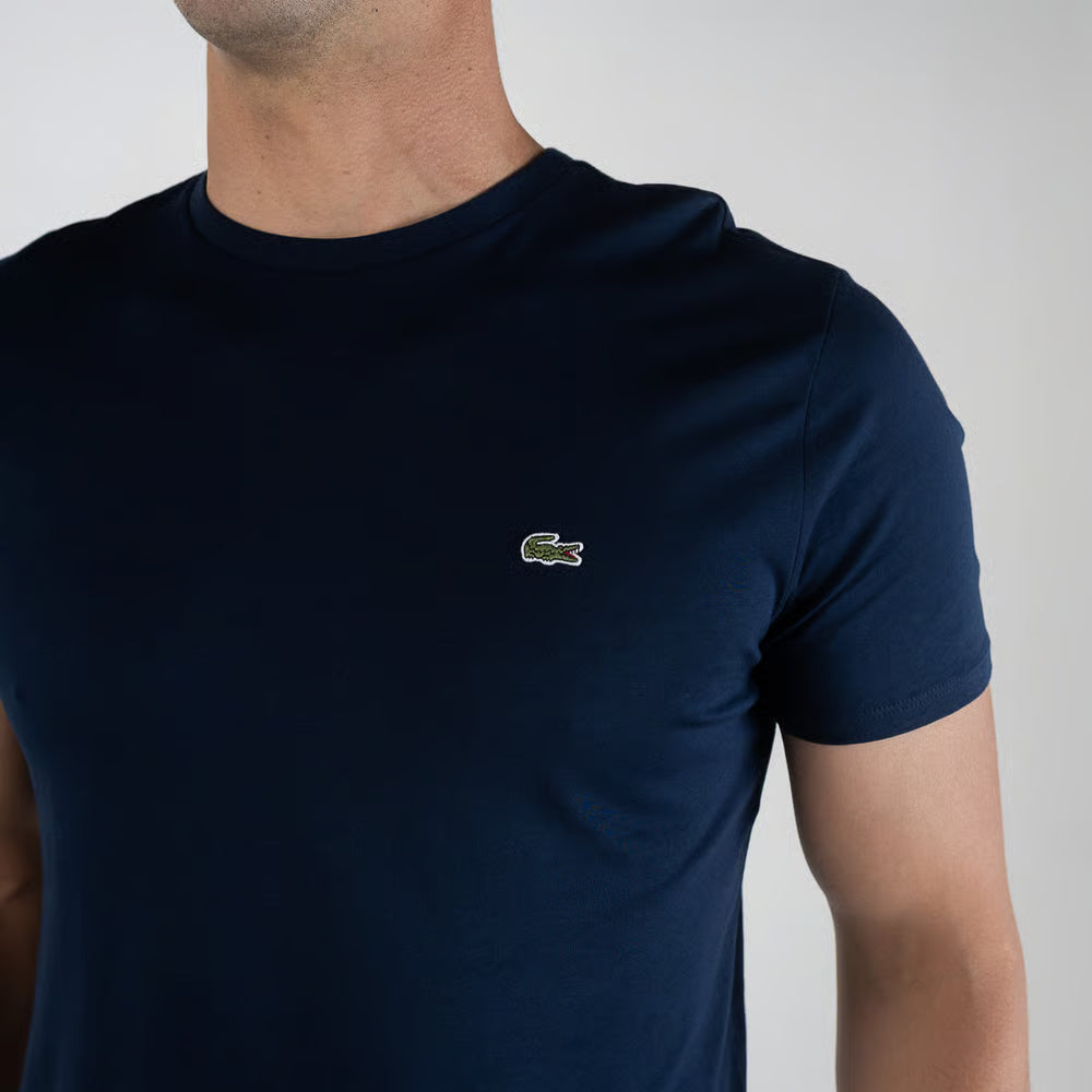Camiseta Lacoste Algodão Pima Azul Marinho