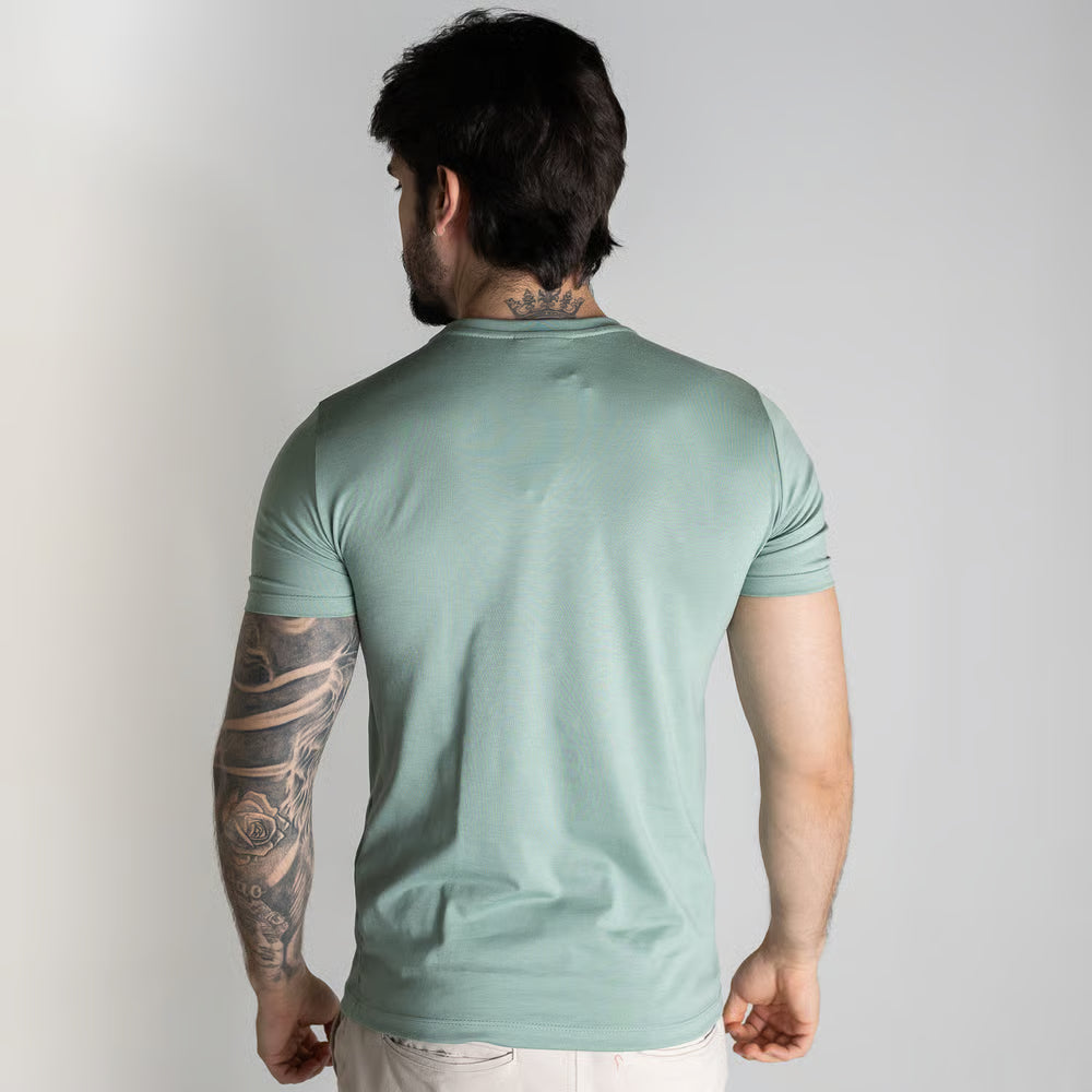 Camiseta Lacoste Algodão Pima Verde Claro