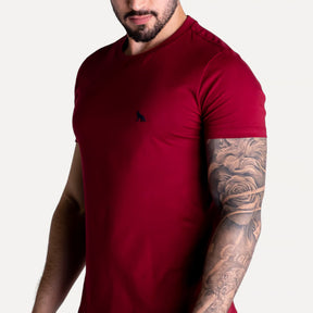 Camiseta Acostamento Básica Vermelha