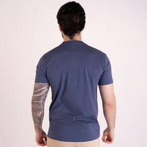 Camiseta Acostamento Wolf Alto Relevo Azul Navy