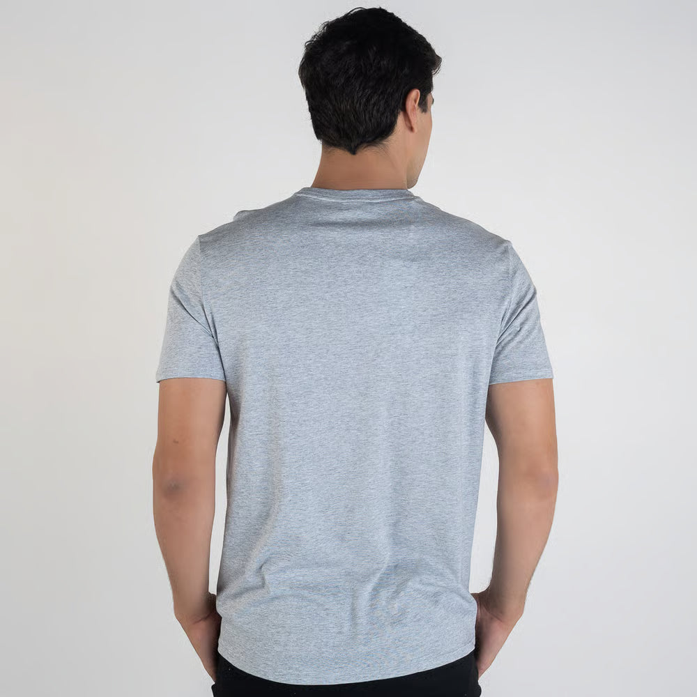 Camiseta Lacoste Algodão Pima Cinza Mescla