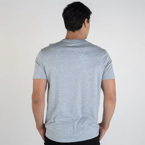 Camiseta Lacoste Algodão Pima Cinza Mescla