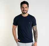 Camiseta Acostamento Básica Azul Petróleo