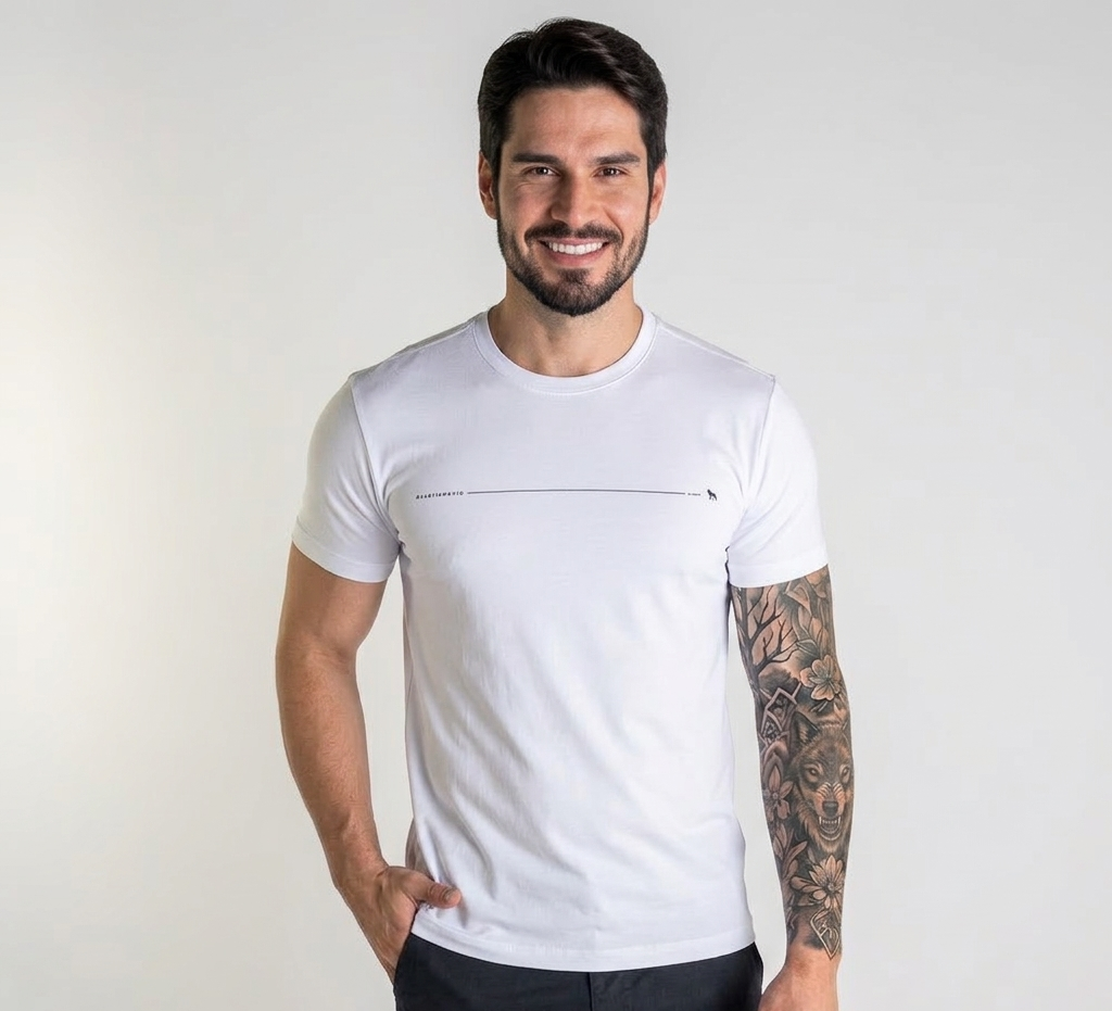 Camiseta Acostamento Wolf 093 Branca
