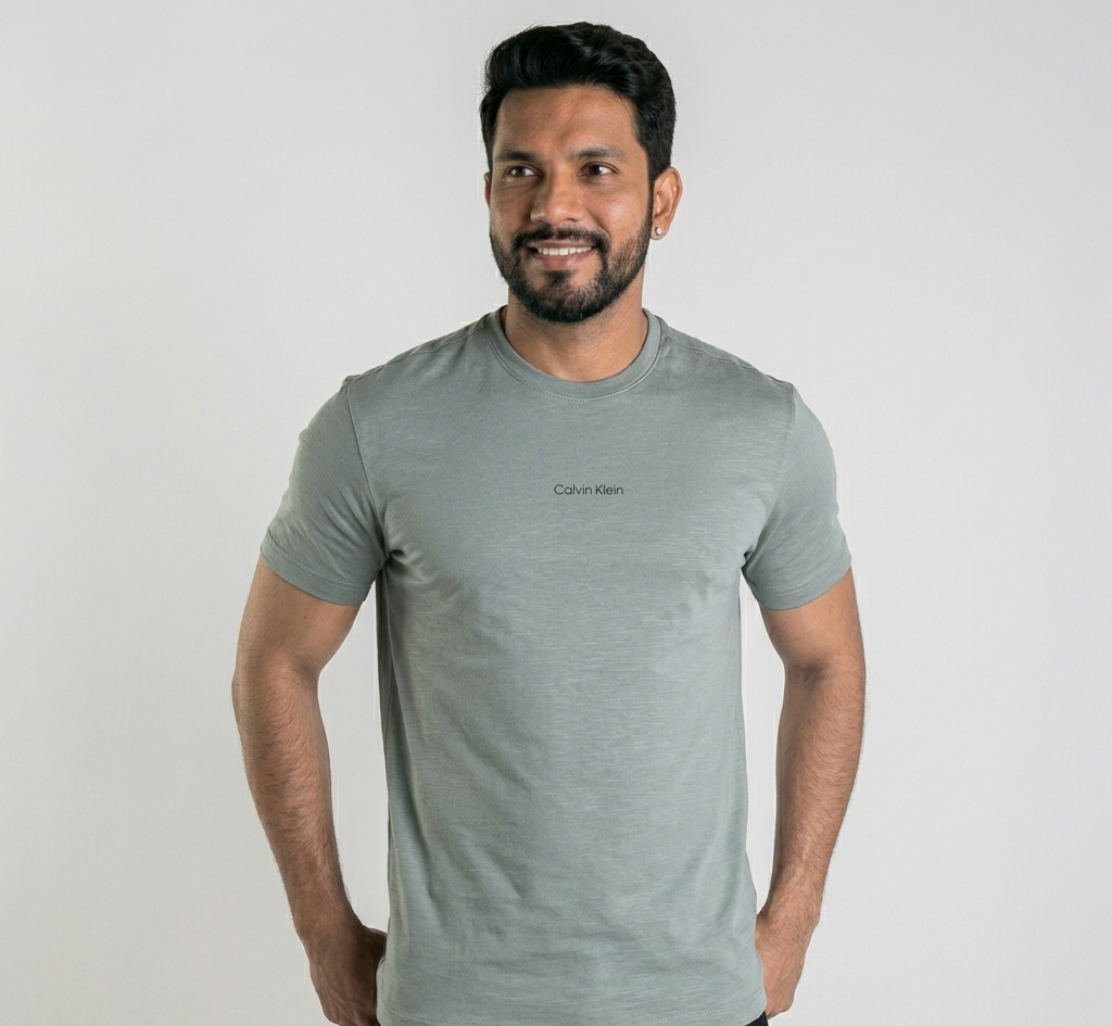 Camiseta Calvin Klein Flamê Verde