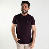 Camiseta Ellus Cotton Outline Classic Marrom Bordô