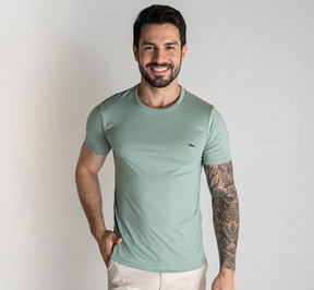 Camiseta Lacoste Algodão Pima Verde Claro