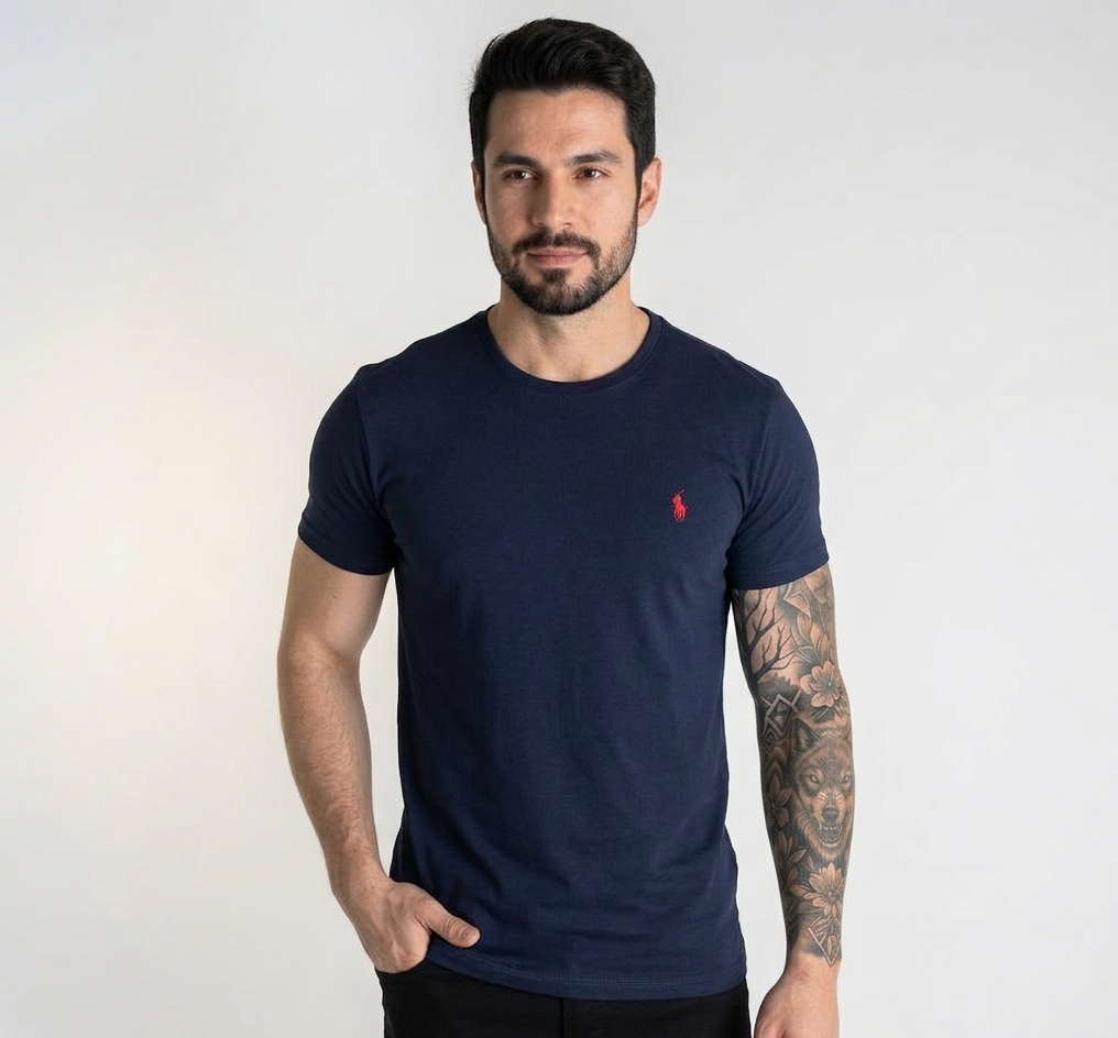 Camiseta Básica RL Azul Marinho