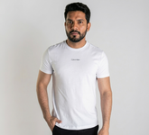 Camiseta Calvin Klein Flamê Branco
