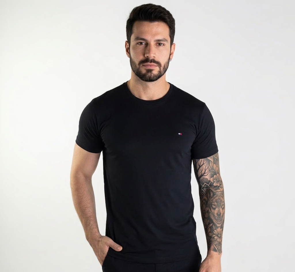 Camiseta Tommy Hilfiger Bàsica Preta