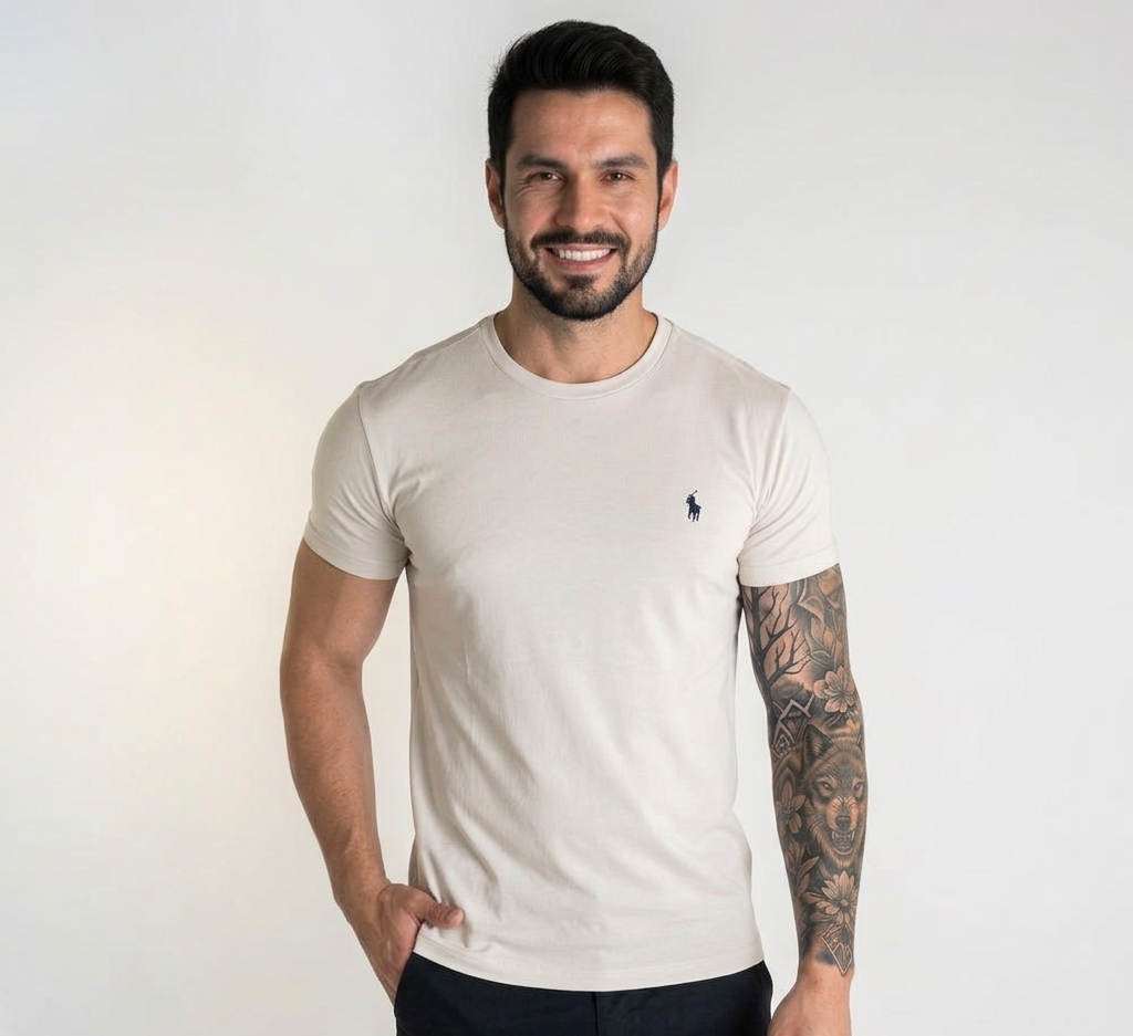 Camiseta Básica RL Off White