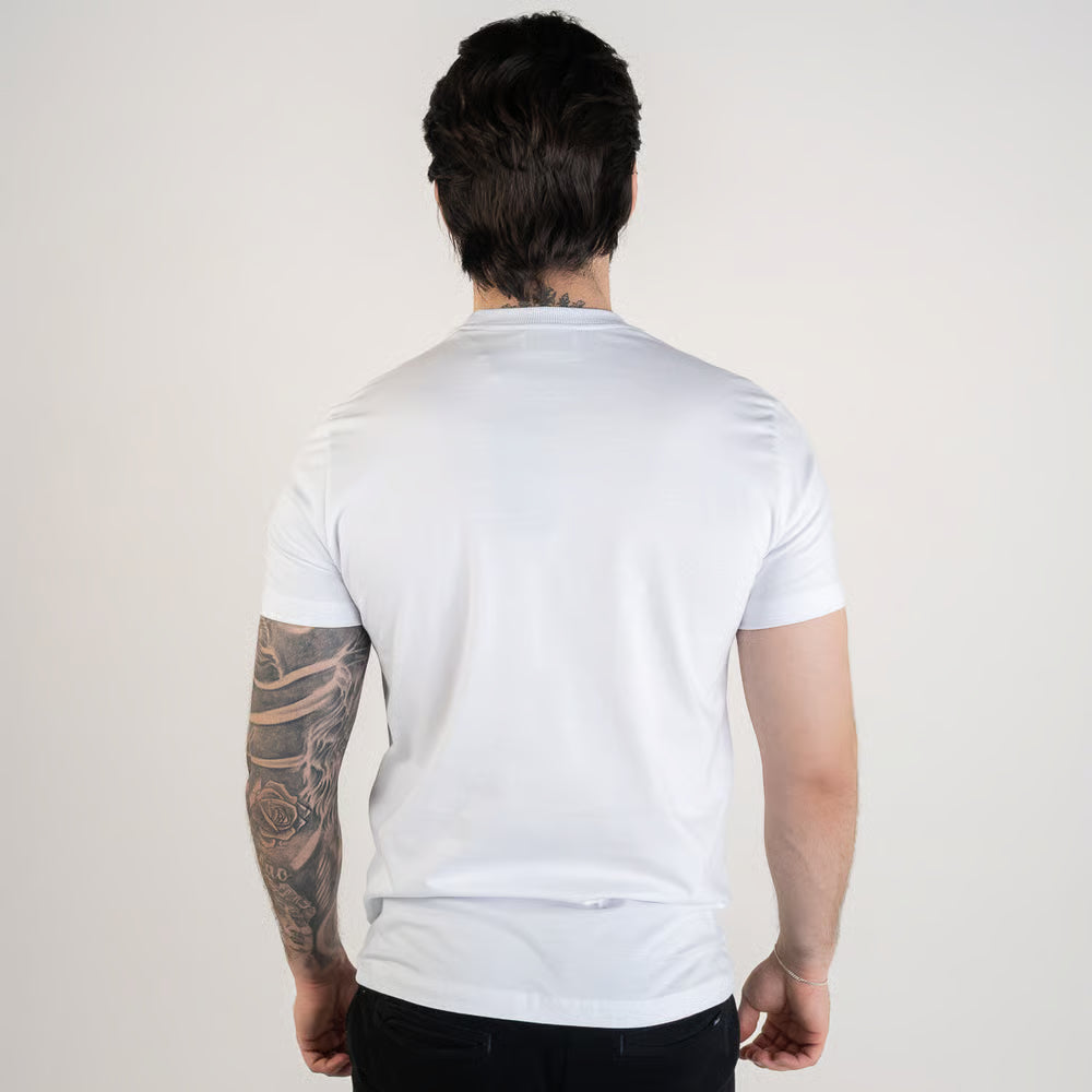 Camiseta Acostamento Wolf Alto Relevo Branca