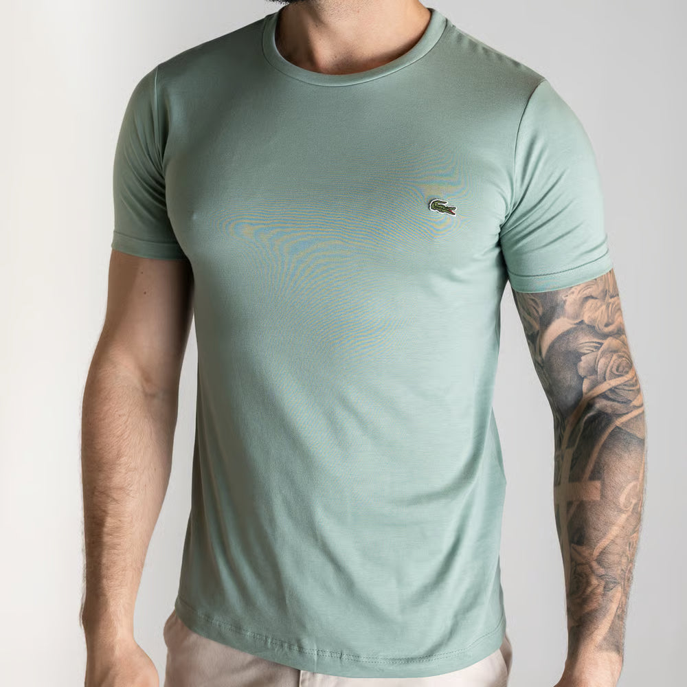 Camiseta Lacoste Algodão Pima Verde Claro