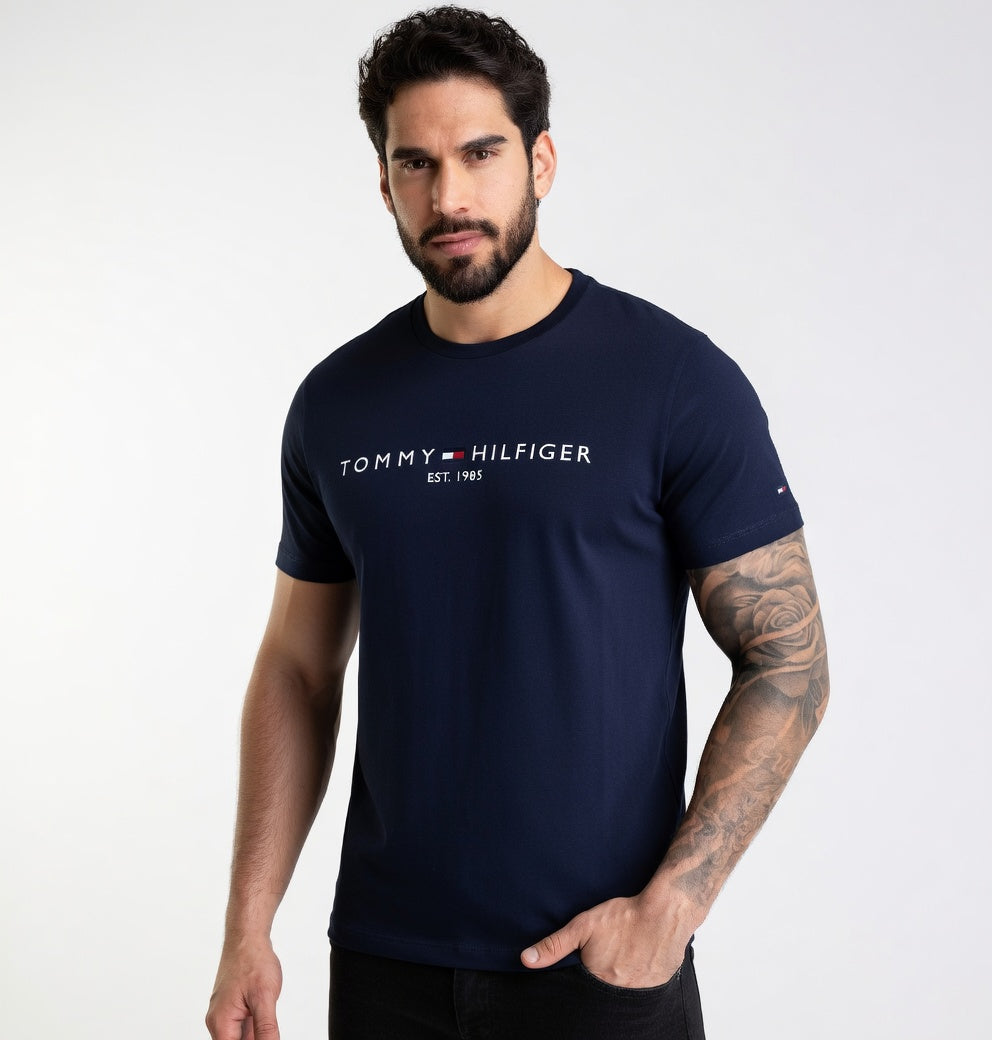 Camiseta Tommy Hilfiger 1985 Azul Marinho